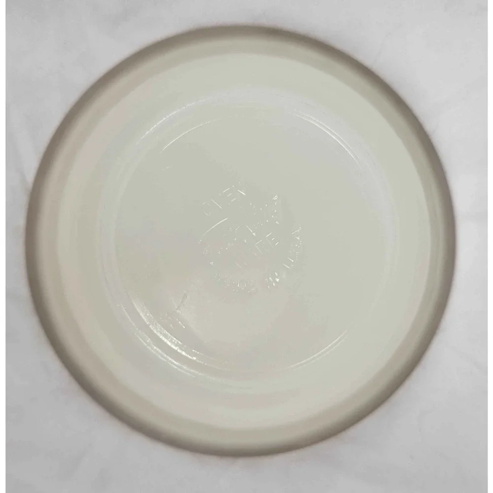 Vintage Oven Fire-King Ware White Porcelain Shallow Bowl